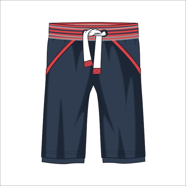 Vector board shorts mockup pants