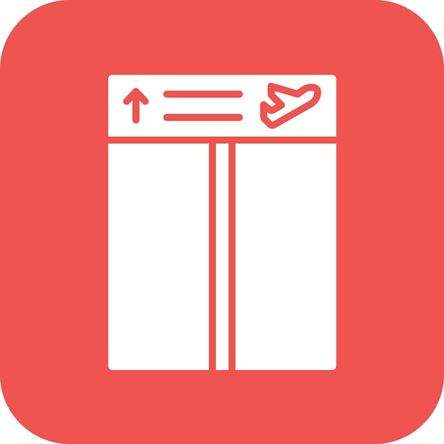 Boarding gate vector icon can be used for immigration iconset