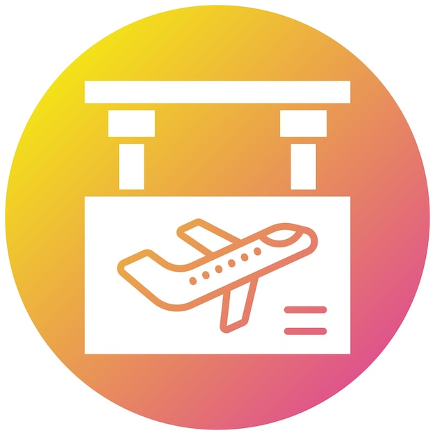 Вектор boarding gate vector icon design illustration