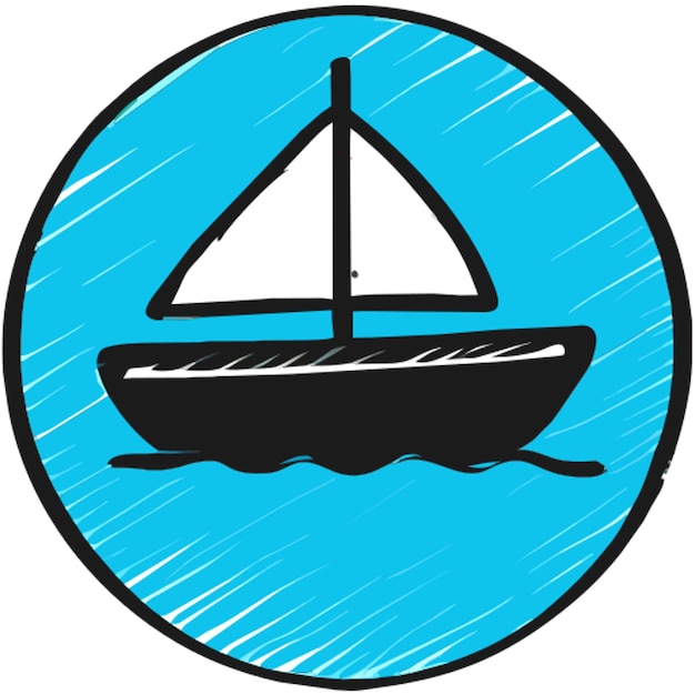 boat icon uneven fill