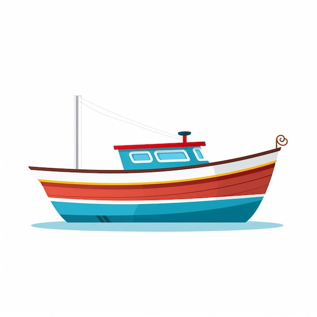 boat illustration vector travel sea ship background water ocean design transport marine