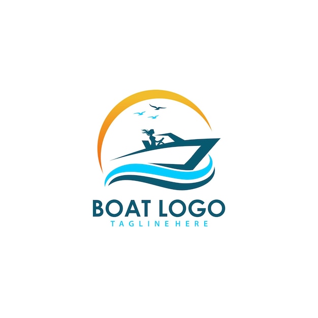 BOAT LOGO DESIGN TEMPLATE