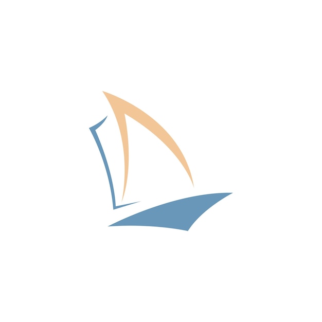 Boat logo icon concept design