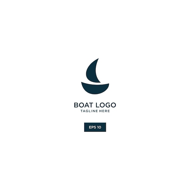 Boat logo icon design template vector illustration