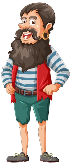 A boat sailor cartoon character