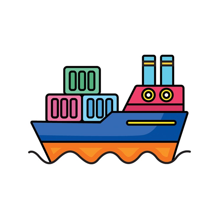 Boat Shipping Icon