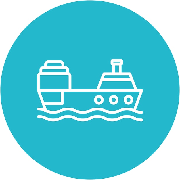 Boat Vector Illustration Style