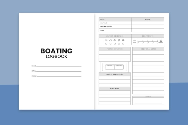 Boating LogBook Kdp Interior