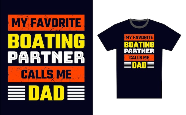 Boating T Shirt Design Template Vector