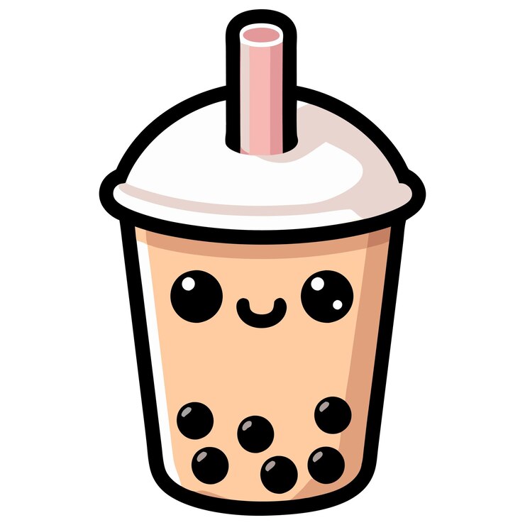 Boba coffee tea Clipart