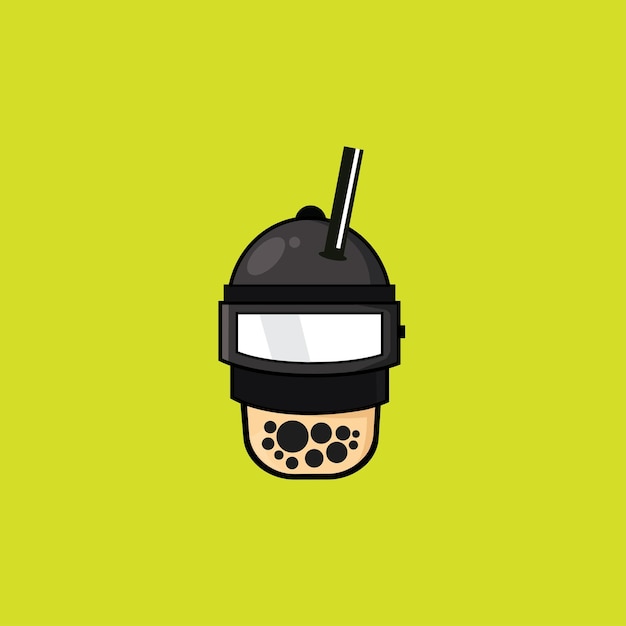 Boba Cute PUBG icon design