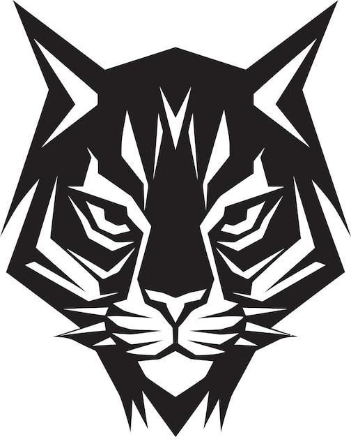 Vector bobcat wild predator animal vector design een wilde kat met een wilde geest bobcat vector design aw