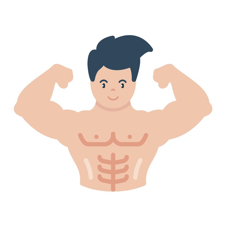 Vector 바디 빌더 평면 그림