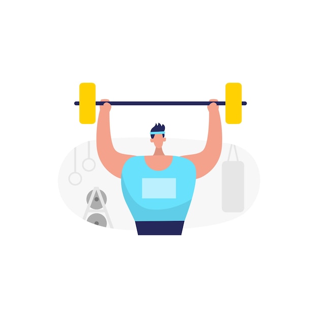 Body excercise flat icon