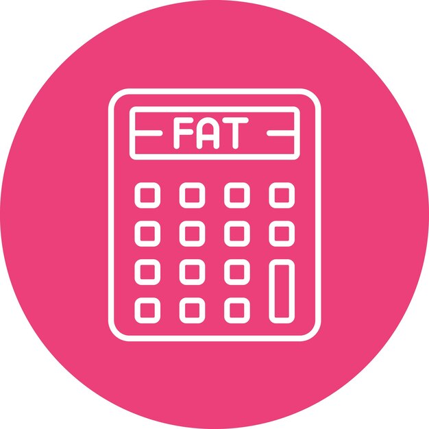 Body Fat Calculator icoon vector afbeelding Kan worden gebruikt voor fitness thuis
