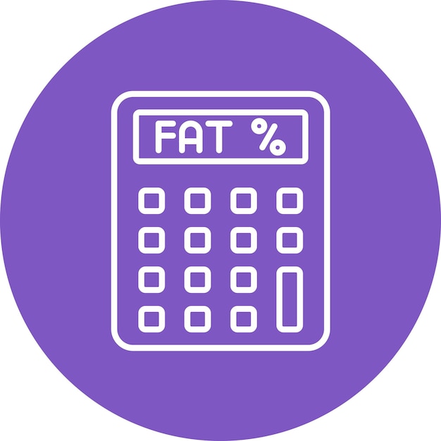 Body Fat Percentage icon vector image Can be used for Fitness at Home