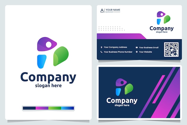 Body fresh , color gradient, logo design and business card