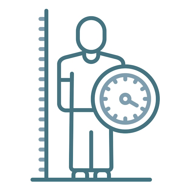 Body Mass Index Flat Illustration