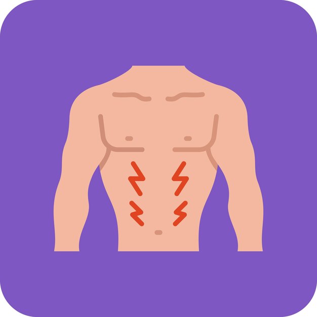 Vector body pain icon