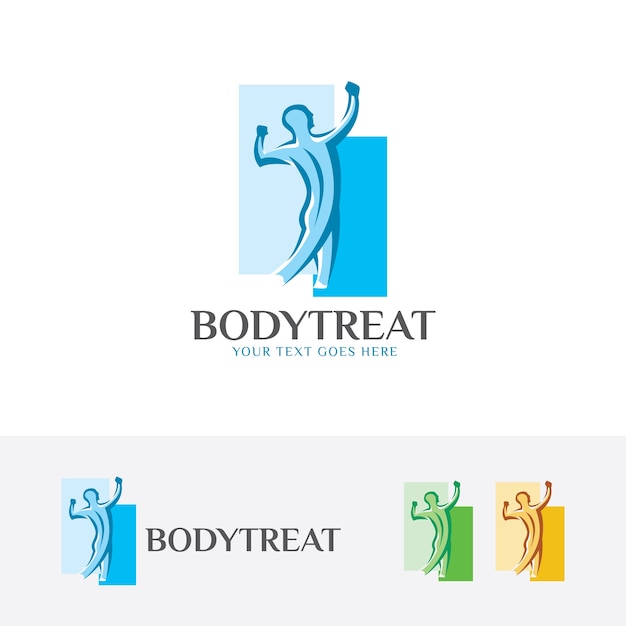 Body treat vector logo template