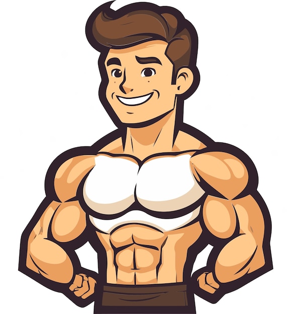 Bodybuilder Flexing in Ice Croquet Zuid-Amerikaans Kampioenschap Vector Illustratie