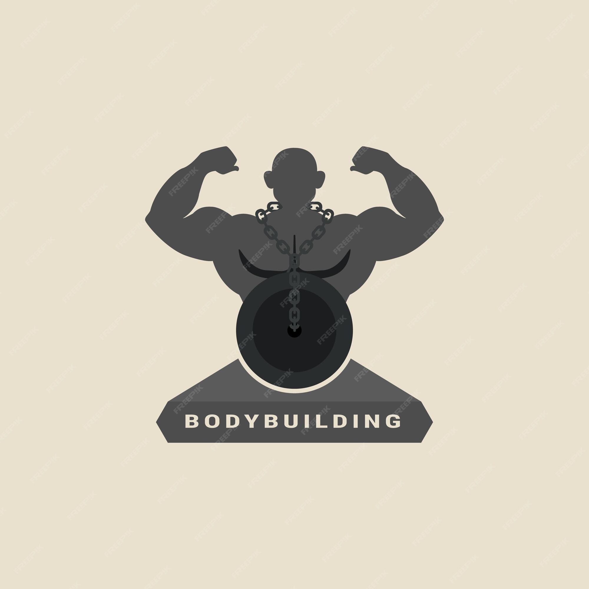 Bodybuilding Icon Logo Isolated Sign Symbol Stock Vector (Royalty Free)  2259837429