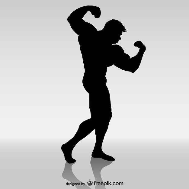 Bodybuilder silhouette