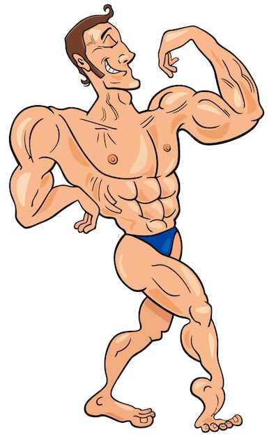 bodybuilder stripfiguur