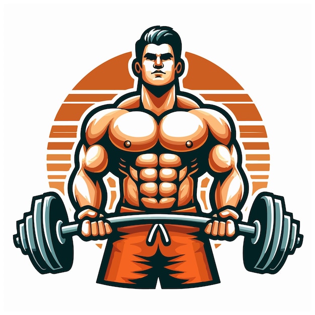 bodybuilder vector design