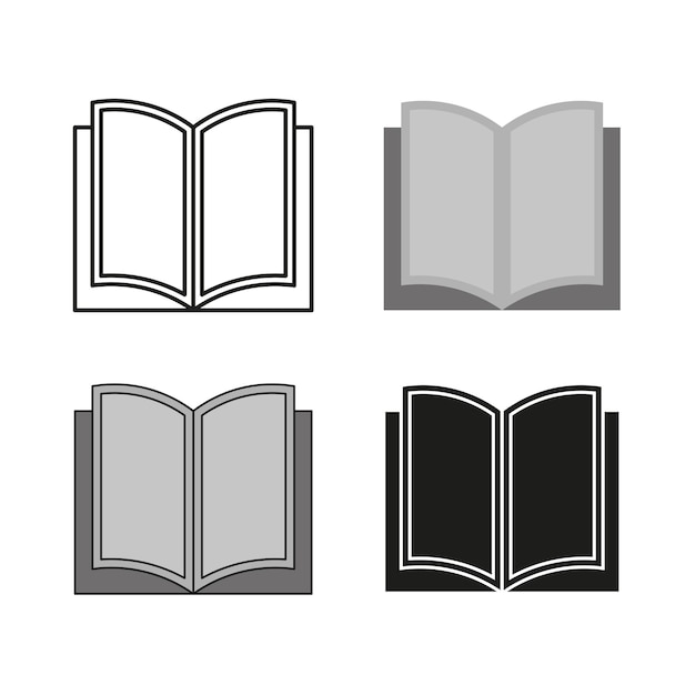 Boek icon set Vector illustratie EPS 10 Stock beeld