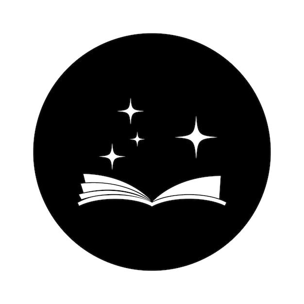 Boek logo pictogram vector
