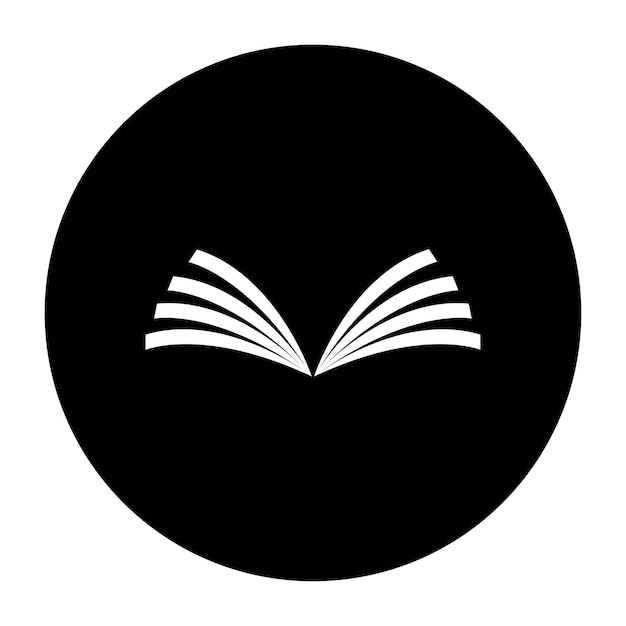 Boek logo pictogram vector