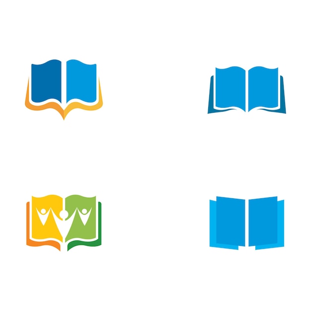 Boek Logo sjabloon vectorillustratie