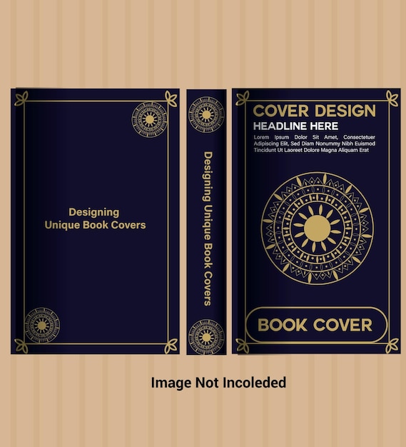 Boek omslag ontwerp bestaat uit tekst en afbeeldingen om de lay-out goed te krijgen je moet