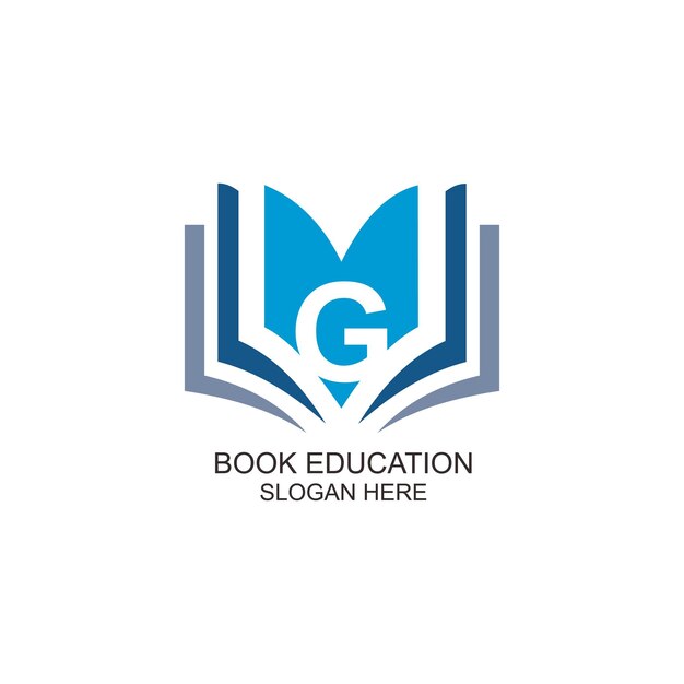 Boek onderwijs logo letter g