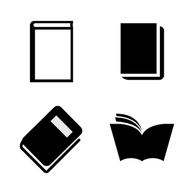 Vector boek onderwijs logo