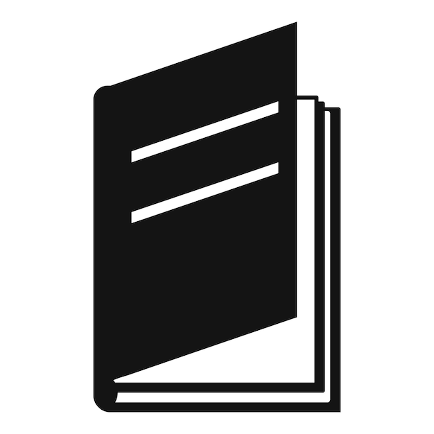 Boek op een kier pictogram Eenvoudige illustratie van boek op een kier vector pictogram voor web