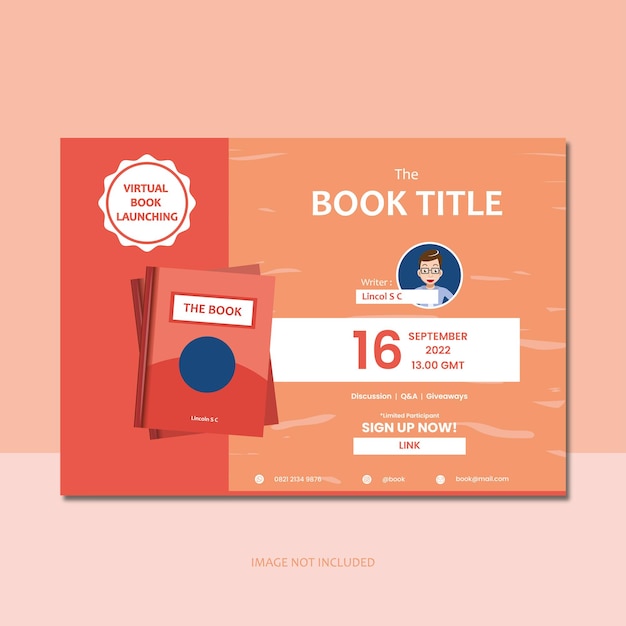 boek poster sjabloon