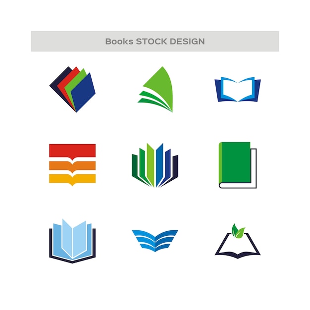 Boeken logo set