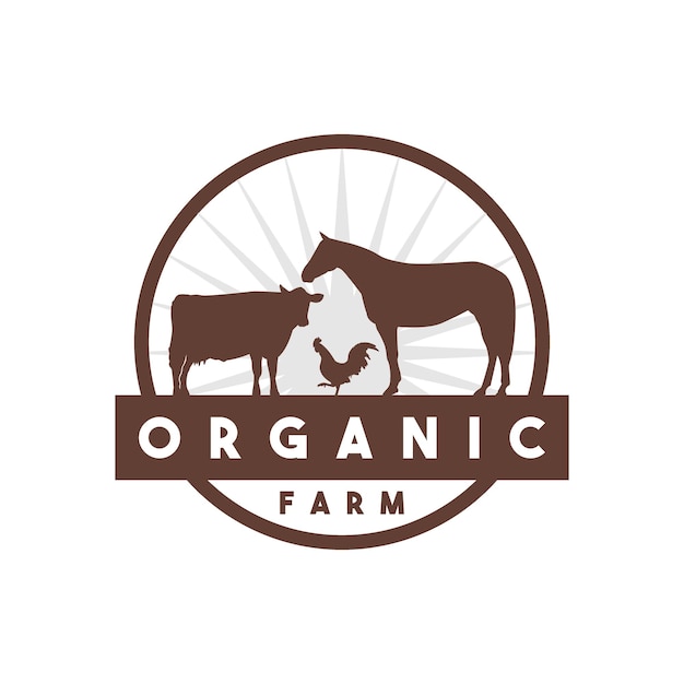 boerderij en ranch vector logo ontwerp