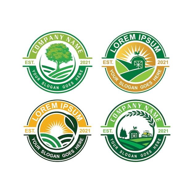 Boerderij logo landbouw logo vector