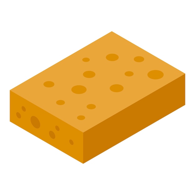 Boerenkaas icoon Isometrisch van boerenkaas vector pictogram voor webdesign geïsoleerd op een witte achtergrond