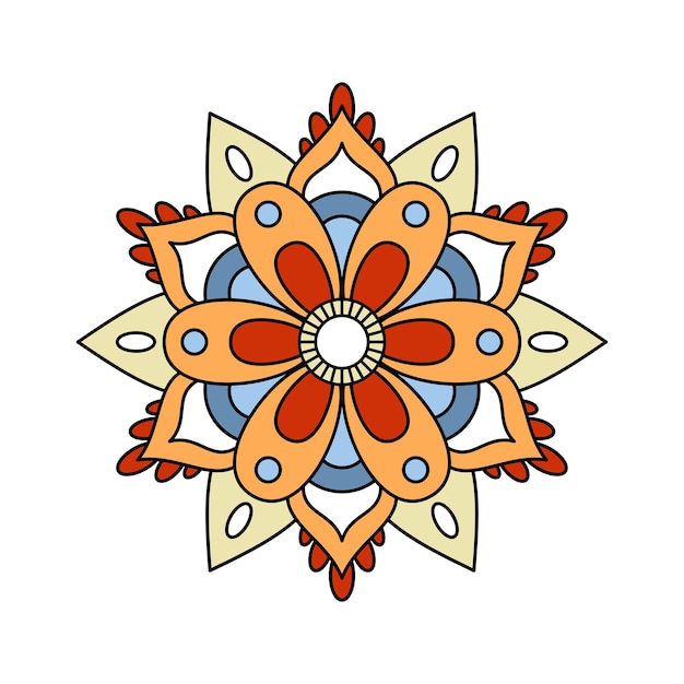 Bohemian Mandala Element Frame Vector Ontwerp