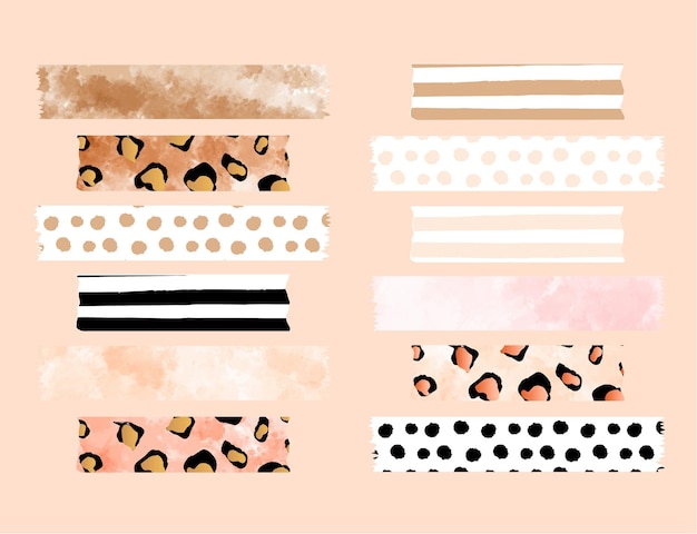 Boho animal washi-tapes