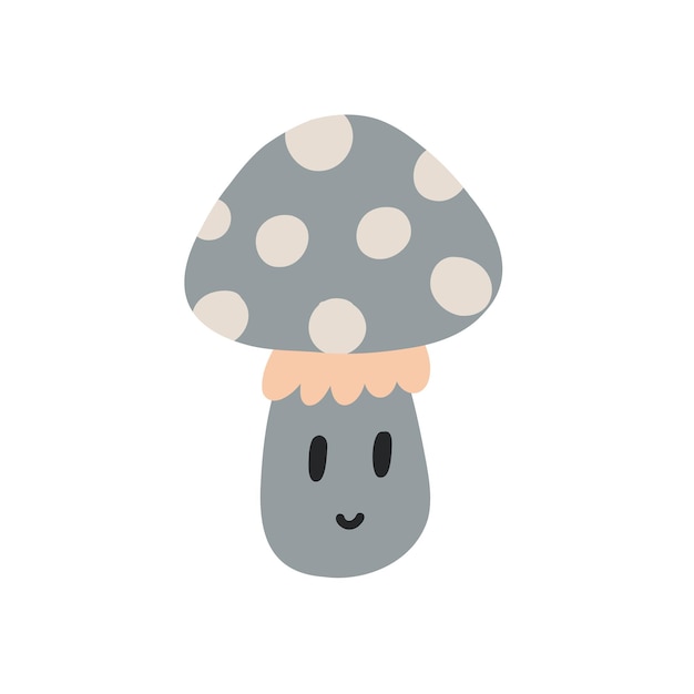 Boho baby toy character mushroom