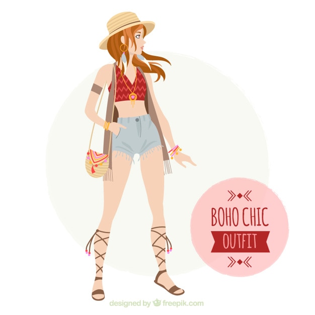Boho chic outfit