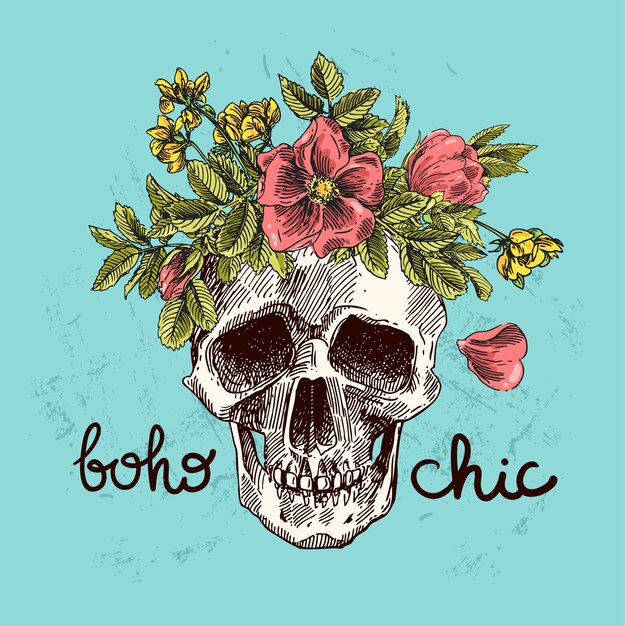 Boho chique illustratie