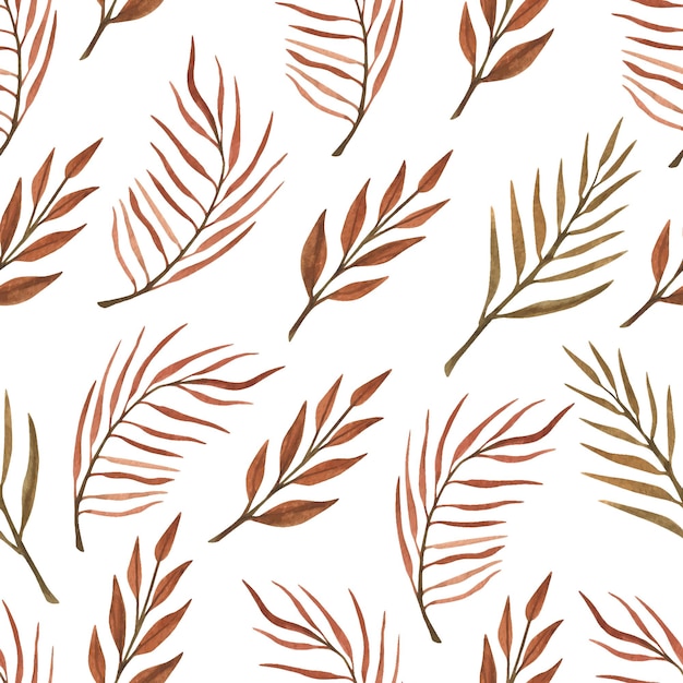 Boho dried flowers seamless pattern. boho wedding.