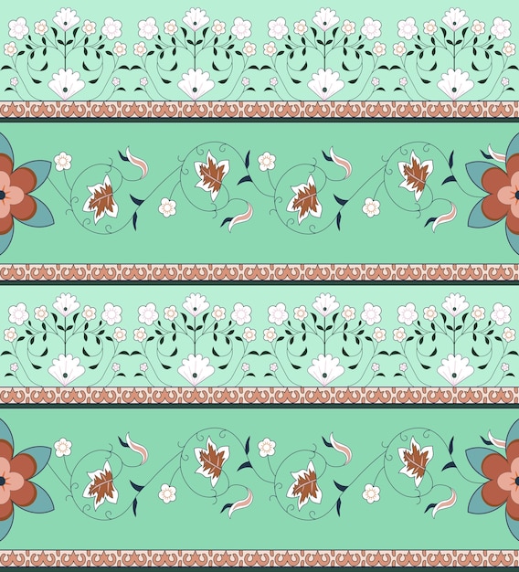 Boho ethnic modern seamless pattern