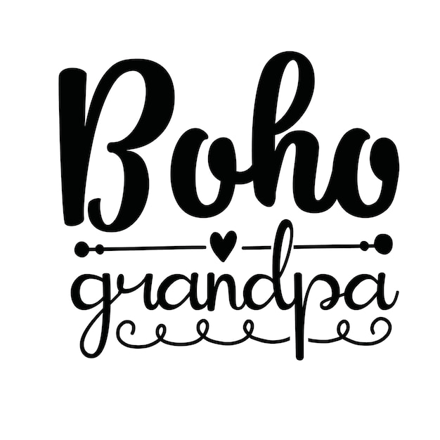 Boho grandpa t shirt design